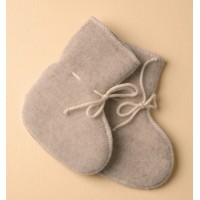 Пинетки из шерсти мериноса Lana Care Коричневые